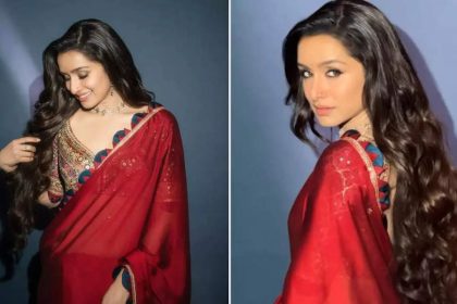 Shraddha Kapoor’s latest red saree look with sequin Ajrakh blouse worth Rs 48,000 for ‘Stree 2’ promotions is winning the internet! - PICS inside