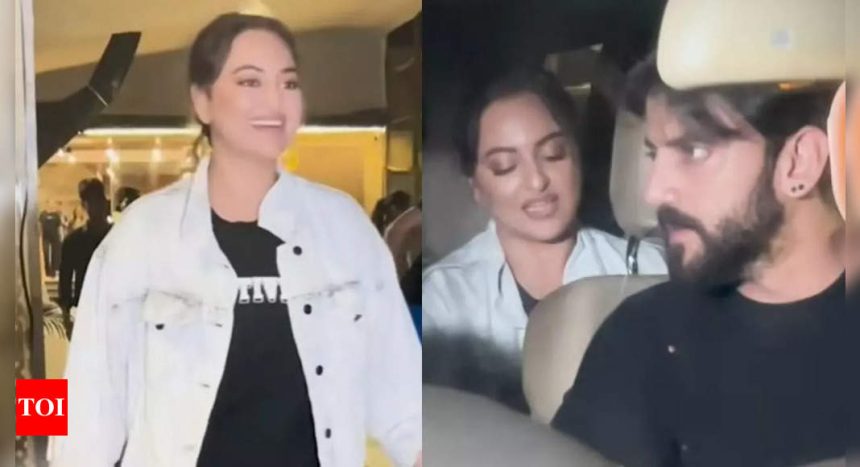 Sonakshi Sinha engages in a hilarious banter with the paparazzi post dinner date with hubby Zaheer Iqbal | Hindi Movie News