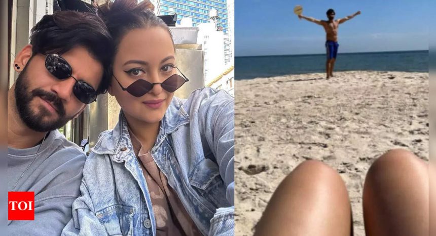 Sonakshi Sinha gives fans a glimpse of her beach vacation with husband Zaheer Iqbal | Hindi Movie News