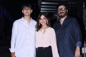 Sonali Bendre steps out for dinner with her husband Goldie Behl, fans say, ‘Their son Ranveer Behl looks like a copy of Sanjay Dutt’ | Hindi Movie News