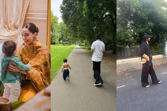 Sonam Kapoor and Anand Ahuja's son Vayu takes a stroll in the park with 'mama' Harsh Varrdhan Kapoor and it's too cute to miss! - PICS inside | Hindi Movie News