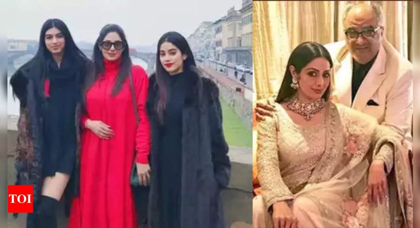 Sridevi's birth anniversary: Boney Kapoor wishes his 'jaan', Khushi Kapoor shares a cherished childhood photo with mom and sister Janhvi Kapoor - PICS inside | Hindi Movie News