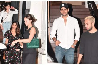 Suhana Khan, Ananya Panday, Agastya Nanda and Shanaya Kapoor step out in style as they attend Honey Irani's birthday bash - See photos |