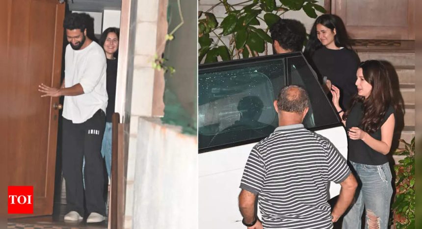 Vicky Kaushal and Katrina Kaif step out in style as they visit Zoya Akhtar's house | Hindi Movie News