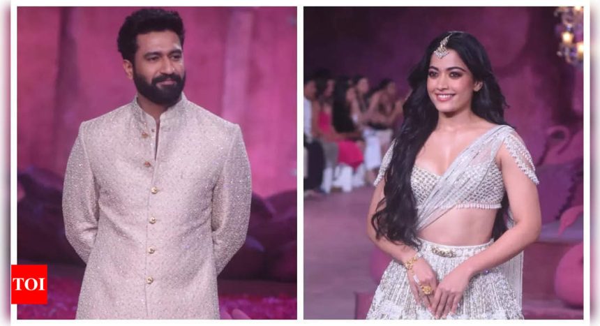 Vicky Kaushal and Rashmika Mandanna's showstopping appearance on fashion runway gets fans excited for 'Chhaava' - Pics Inside |