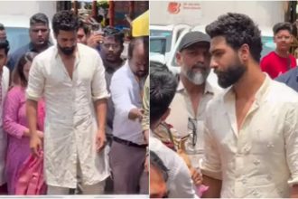 Vicky Kaushal visits Siddhivinayak Temple as he reveals 'Chhaava' teaser in Mumbai | Hindi Movie News