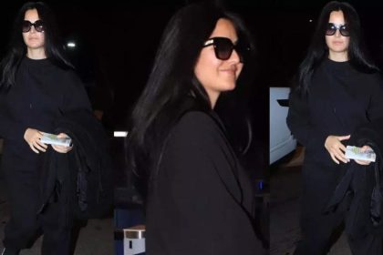 Watch: Katrina Kaif looks stylish in a hoodie and 'kala chasma' as she jets off from the city | Hindi Movie News