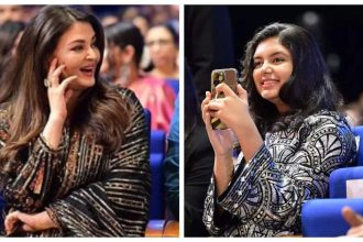 Aaradhya Bachchan Captures Heartwarming Moments of Aishwarya Rai at Award Show |