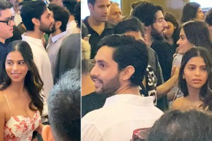 Agastya Nanda shields Suhana Khan from crowd at Call Me Bae screening amid dating rumours