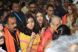 Aishwarya Rai Bachchan, daughter Aaradhya and mother Brinda Rai seek Lord Ganesh's blessings; Abhishek Bachchan absent