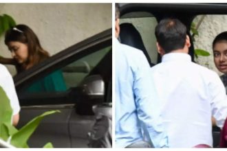 Aishwarya Rai and daughter Aaradhya Bachchan seen at Jalsa after viral video with Abhishek Bachchan |