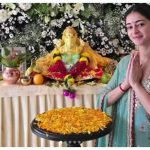 Ananya Panday welcomes Ganpati Bappa home; shares photos from her Ganesh Chaturthi celebration with family |