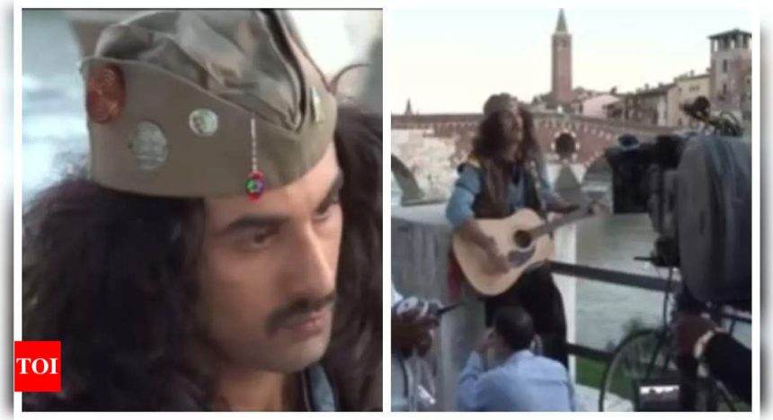 BTS video of Ranbir Kapoor singing on the sets of 'Rockstar' goes viral; sparks hilarious reactions from fans - WATCH |