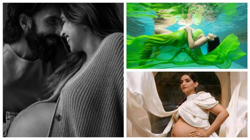 Bold and glamorous maternity shoots of actresses in Bollywood