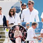 Brad Pitt, girlfriend Ines de Ramon arrive at Venice Film Festival