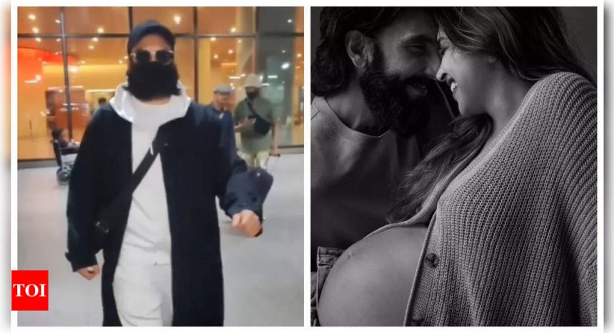 Daddy-to-be Ranveer Singh returns home as Deepika Padukone's delivery date draws close - WATCH |