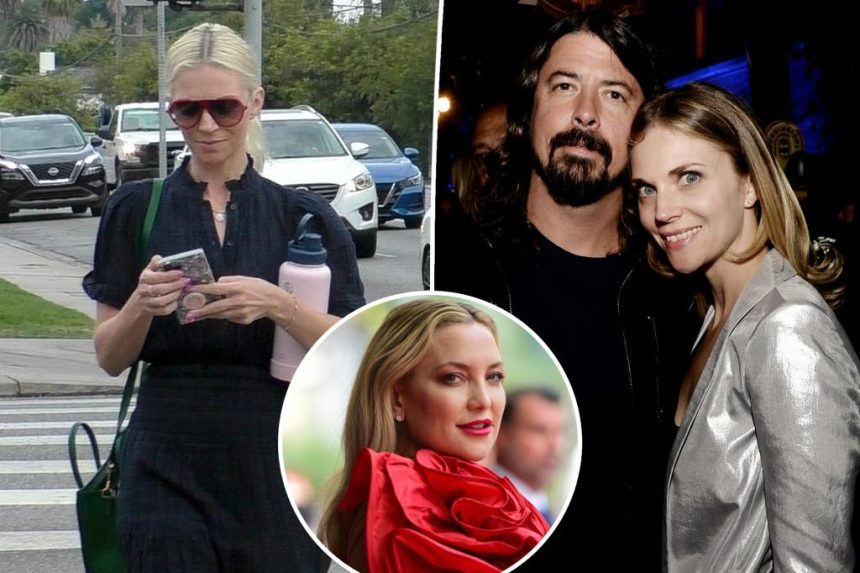 Dave Grohl's wife Jordyn Blum leaning on Kate Hudson amid cheating scandal