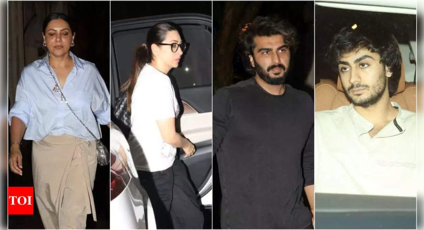 Gauri Khan, Karisma Kapoor, Arjun Kapoor, Arhaan Khan among others visit Malaika Arora's mother's home to offer emotional support | Hindi Movie News