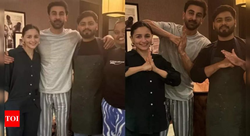 Happy Birthday Ranbir Kapoor: 'Animal' star strikes a happy pose in casual look alongside wife Alia Bhatt and others | Hindi Movie News