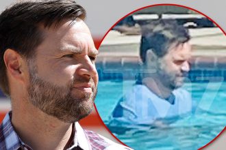 J.D Vance Goes Swimming with Shirt On at Luxury La Jolla Hotel