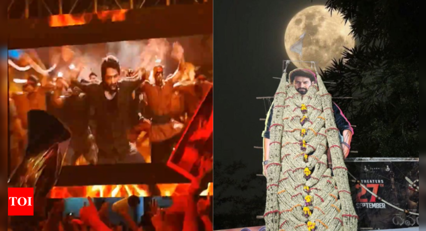 Jr NTR fans celebrate 'Devara: Part 1' release with fireworks, dance, and cutouts |