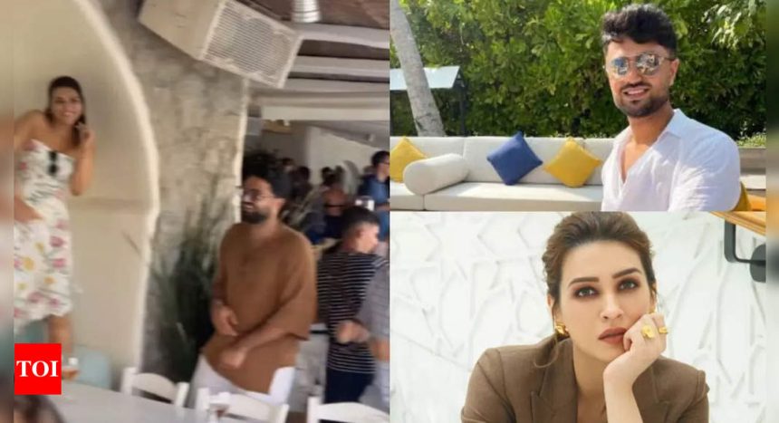 Kriti Sanon and Kabir Bahia’s goofy moments in Greece capture netizens attention