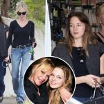 Melanie Griffith and daughter Stella Banderas take dogs for a walk