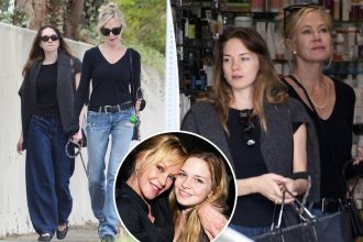 Melanie Griffith and daughter Stella Banderas take dogs for a walk