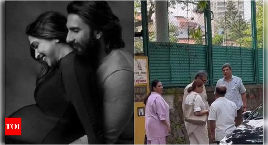 New grandparents visit Deepika Padukone and Ranveer Singh's baby daughter at their residence