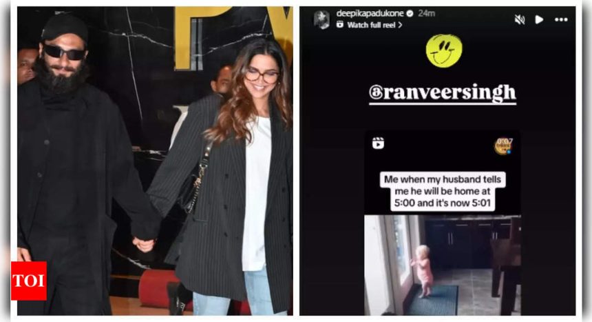 New mom Deepika Padukone shares adorable video of baby with binoculars as hubby Ranveer Singh resumes work commitments |