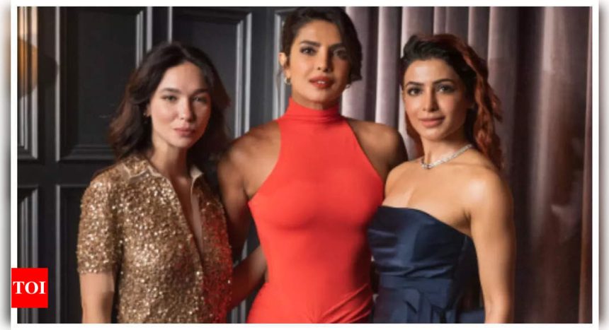 Priyanka Chopra joins Samantha and Matilda De Angelis to celebrate launch of 'Citadel: Diana' and 'Citadel: Honey Bunny' |