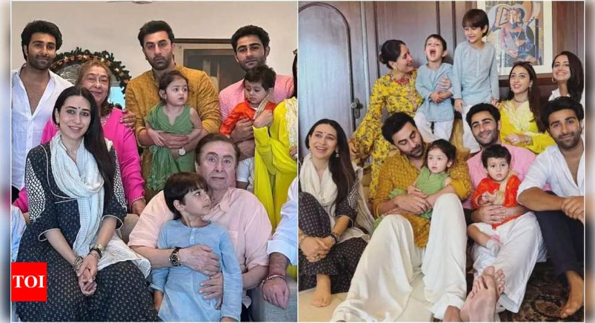 Ranbir Kapoor and daughter Raha Kapoor steal the show at the Kapoor family's Ganesh Chaturthi celebration; Alia Bhatt misses the festivities | Hindi Movie News