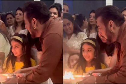 Salman Khan performs aarti with niece Ayat at sister Arpita Khan's house; Iulia Vantur, Salim Khan, Arbaaz Khan, Malaika Arora, and others attend - WATCH video | Hindi Movie News