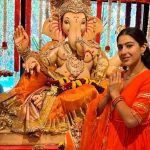 Sara Ali Khan look flawless in ethnic wear as she celebrates Ganesh Chaturthi at home 'May bappa bring only joy and peace to all of us' | Hindi Movie News