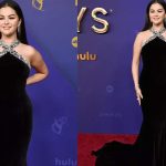 Selena Gomez Dazzles in Silver-Trimmed Black Gown at Emmy Awards 2024 |