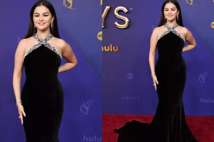 Selena Gomez Dazzles in Silver-Trimmed Black Gown at Emmy Awards 2024 |