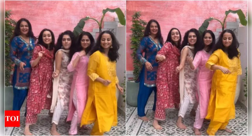 Shraddha Kapoor reveals her mood 'after eating modaks'; recreates viral reel with sisters after Ganesh Chaturthi celebration - WATCH | Hindi Movie News