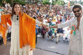 Sonakshi Sinha and Zaheer Iqbal represent India at New York’s India Day Parade | Hindi Movie News