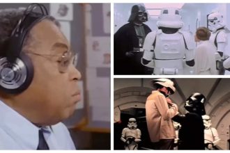 'Star Wars' BTS clip shows how James Earl Jones' menacing voice changed David Prowse's performance as Darth Vader |