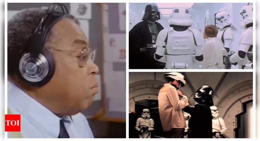 'Star Wars' BTS clip shows how James Earl Jones' menacing voice changed David Prowse's performance as Darth Vader |