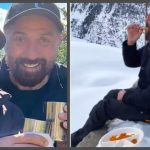 Sunny Deol has drinks with dad Dharmendra; enjoys parathas and jalebis in snow; brother Bobby Deol reacts - WATCH video |