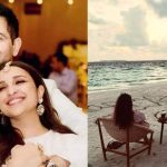 Watch: Parineeti Chopra and Raghav Chadha celebrate their first wedding anniversary with a serene beach walk | Hindi Movie News