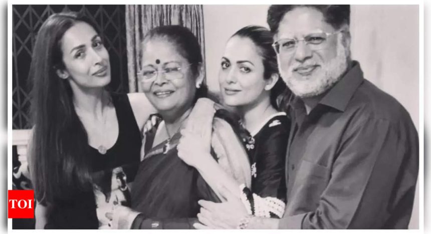 When Malaika Arora missed her father Anil Arora and the whole family during Covid - a memory set in monochrome |