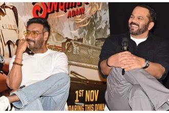 Ajay Devgn and Rohit Shetty surprise fans as they attend special screening of 'Singham'; share origin of 'Ata majhi satakli' - WATCH video |