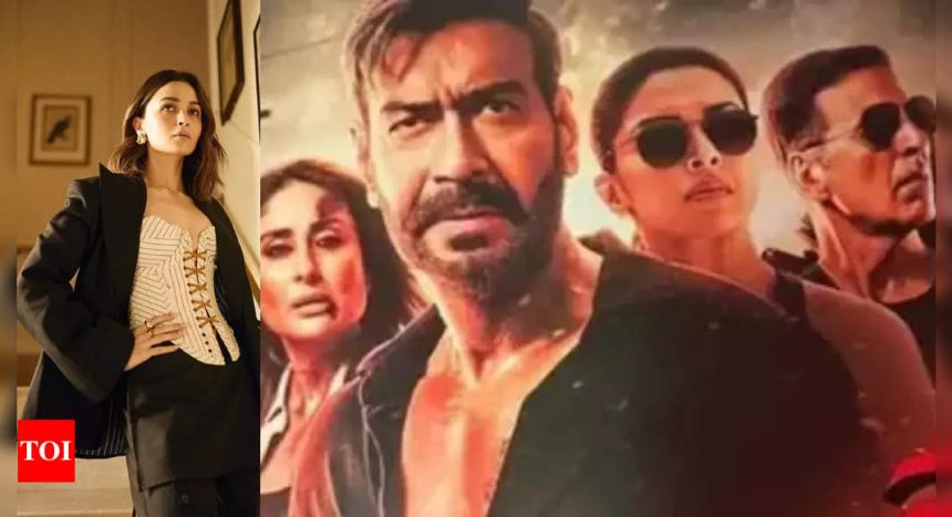 Alia Bhatt just cannot keep calm on watching 'Singham Again' trailer, says 'all the dynamite in one frame' for the big multi-starrer led by Ajay Devgn