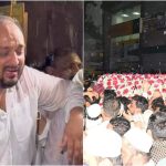 Baba Siddique funeral: Zeeshan Siddique cries inconsolably during Namaz-e-Janaza