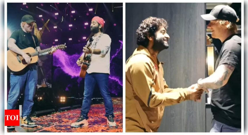 Ed Sheeran shares BTS clip with Arijit Singh from London concert; duo drop 'Perfect' (Backstage Rehearsal) video - WATCH |