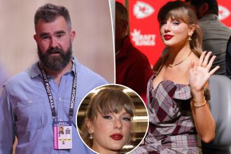 Jason Kelce praises Taylor Swift's outfit before Chiefs vs. Saints game