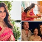 Katrina Kaif exudes desi vibes as she shares heartwarming photos with Vicky Kaushal and his family celebrating Karwa Chauth |