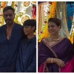 Kjol pinches hubby Ajay Devgn while posing for pictures; fans say 'It's a Biwi thing' |